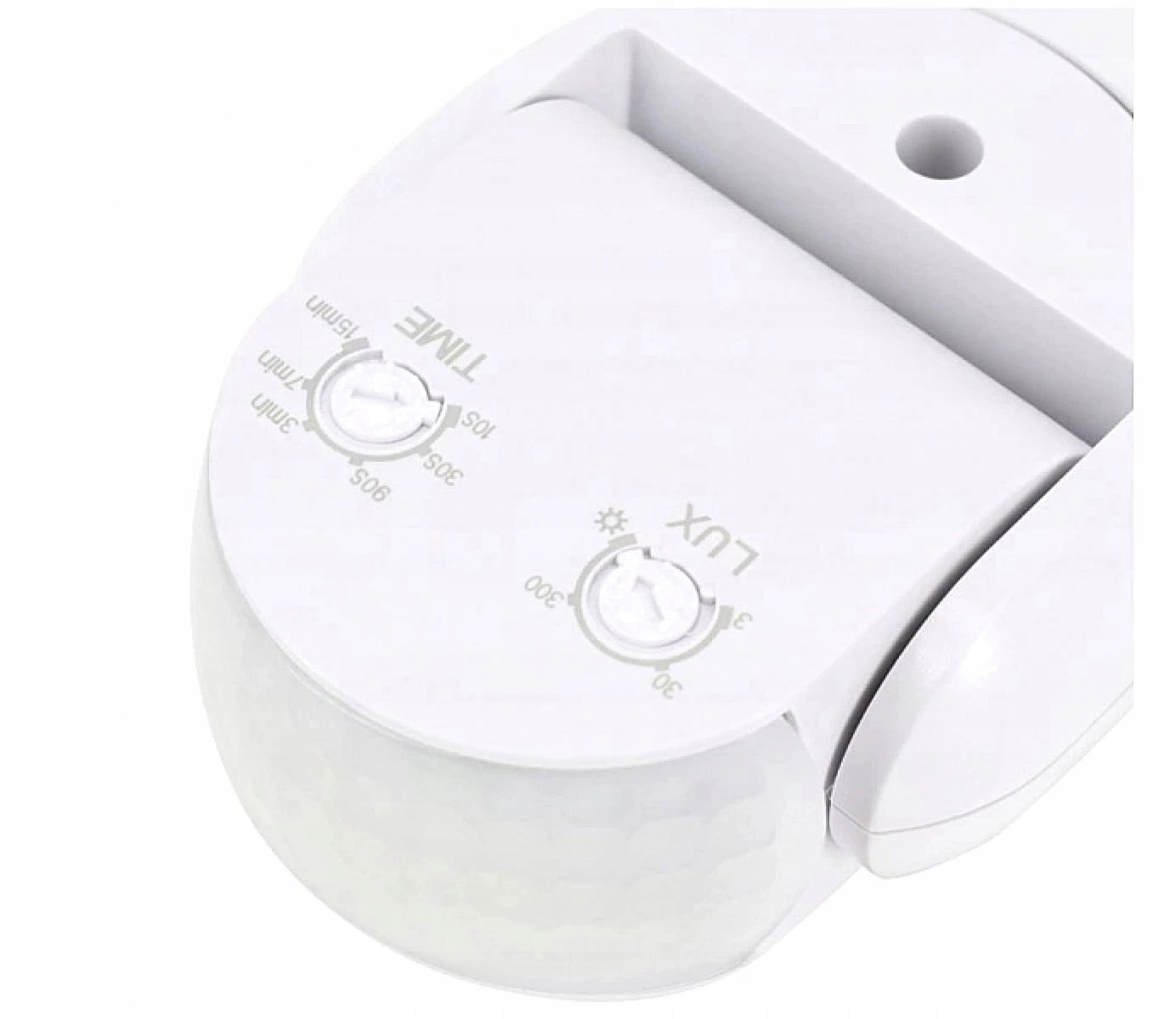 Czujnik Ruchu PIR Zasięg 12m Biały Sensor Zewnętrzny Czujka IP65 Regulowany Stan opakowania oryginalne