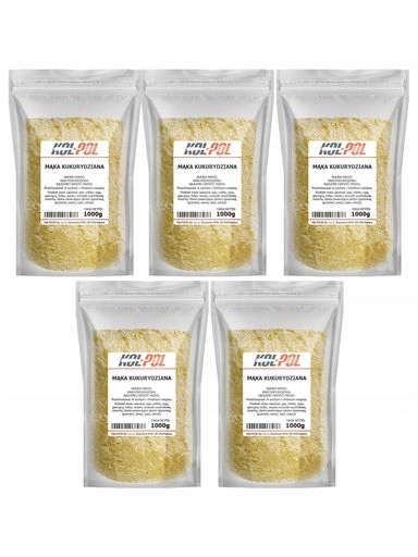 Levně 2x Kukuřičná Mouka 5 kg Přírodní kukuřičná mouka vysoké kvality Kol-Pol