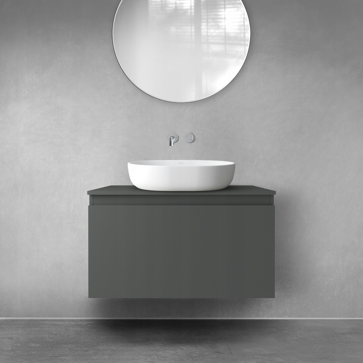 Szafka Pod Umywalke 80 CM Grafit Mat Oltens