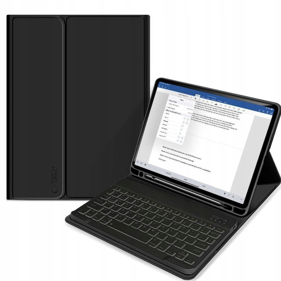 Etui pokrowiec z klawiaturą na iPad 10.9'' 2022 czarny Tech-Protect