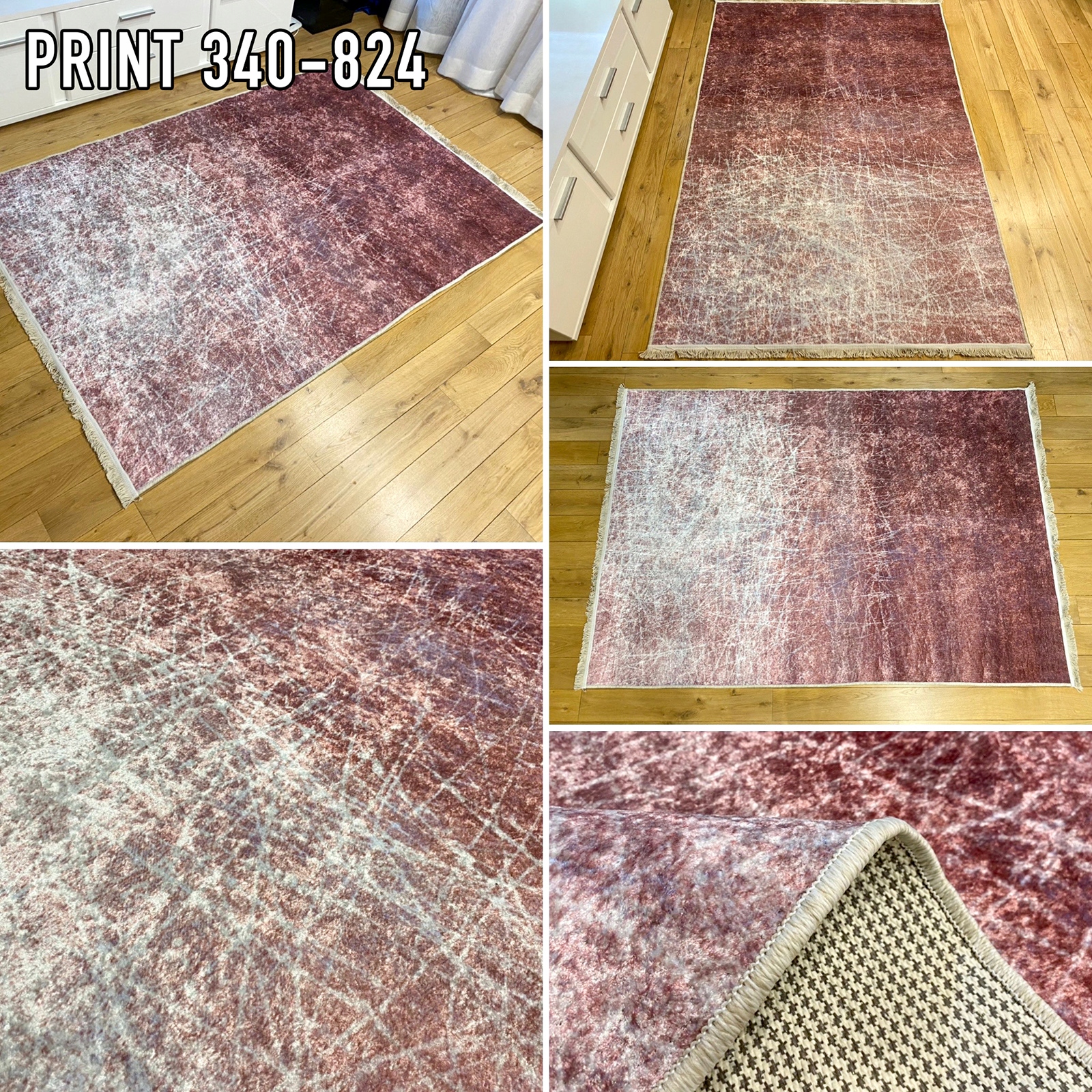 NOWOCZESNY DYWAN ANTYPOŚLIZGOWY 130X190 MODNY EAN (GTIN) 8683940306443