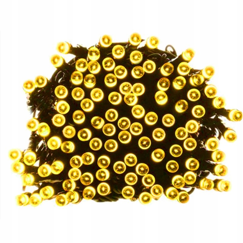 

Mocne Lampki Choinkowe 200 Led Żółte