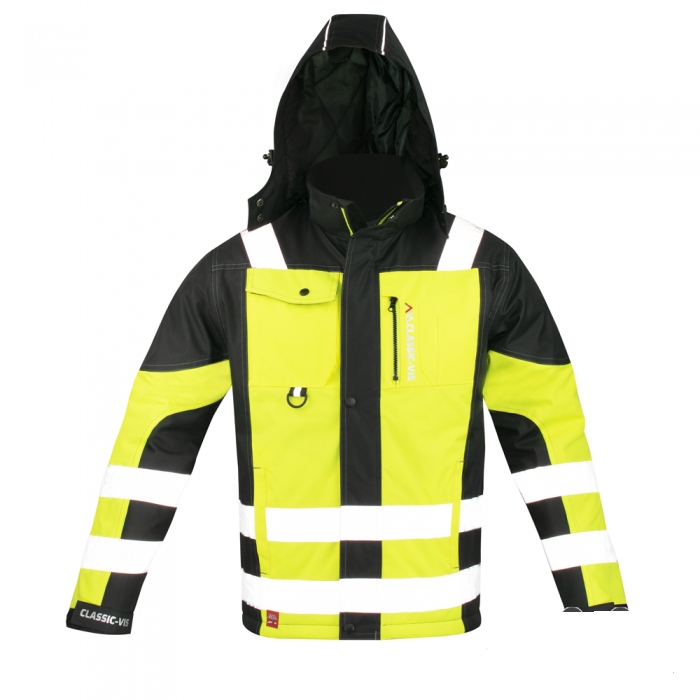 Výstražná Pracovní Zateplená Bunda Oxford 2XL