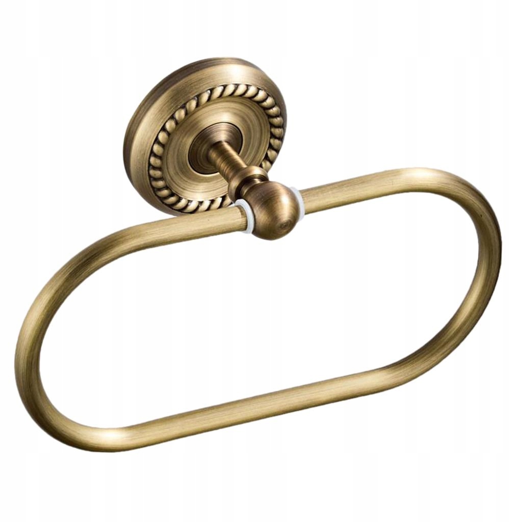 Okrągły wieszak na ręczniki - Brązowy Marka Homtak