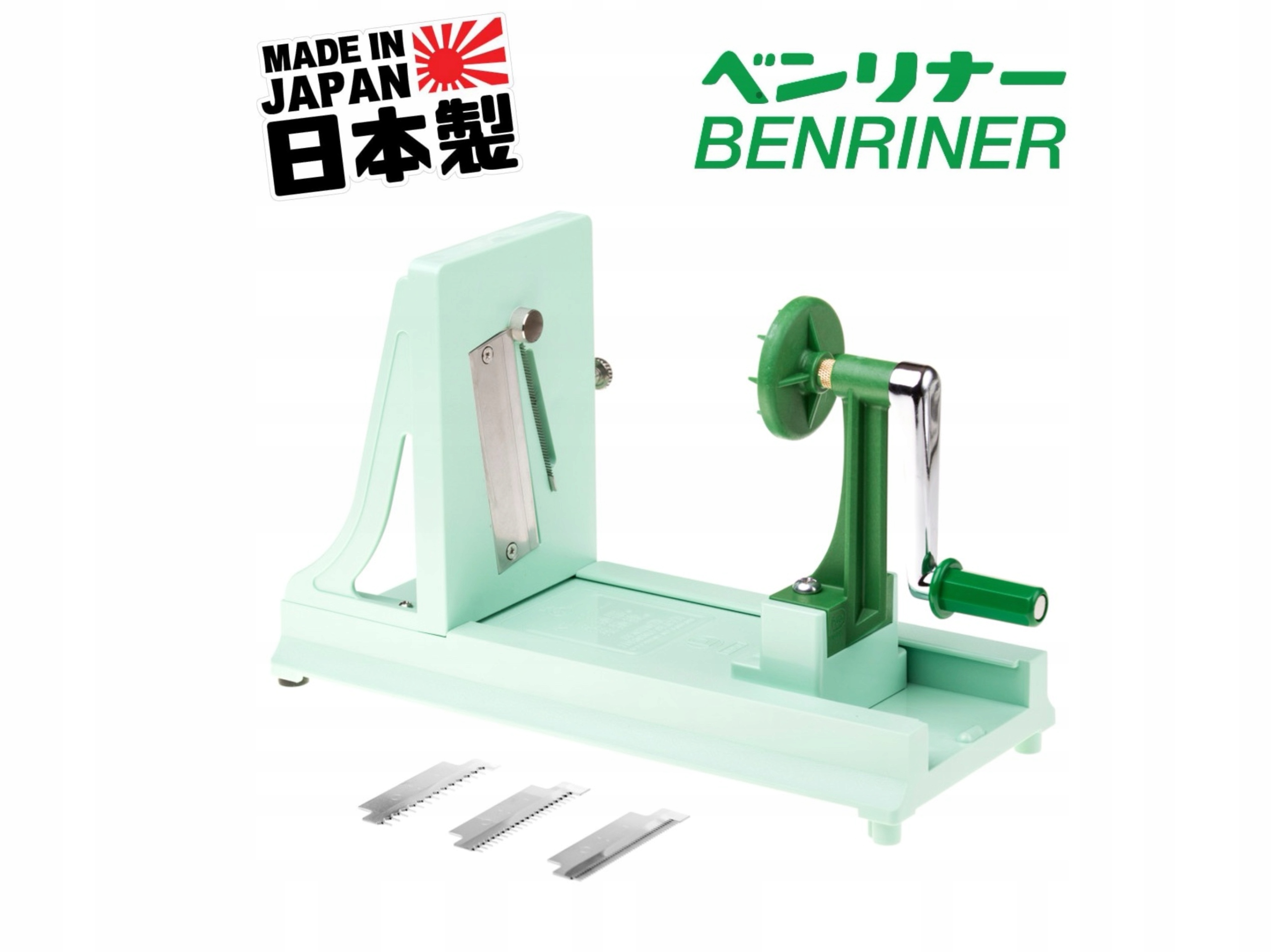 Benriner horizontálny špirálový krájač s tenkým špirálovým krájačom na cestoviny a zeleninu tsuma