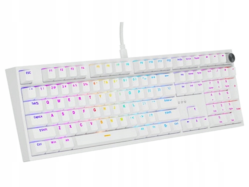 Klawiatura Genesis Thor 404 NKG-2300 Rgb Biały