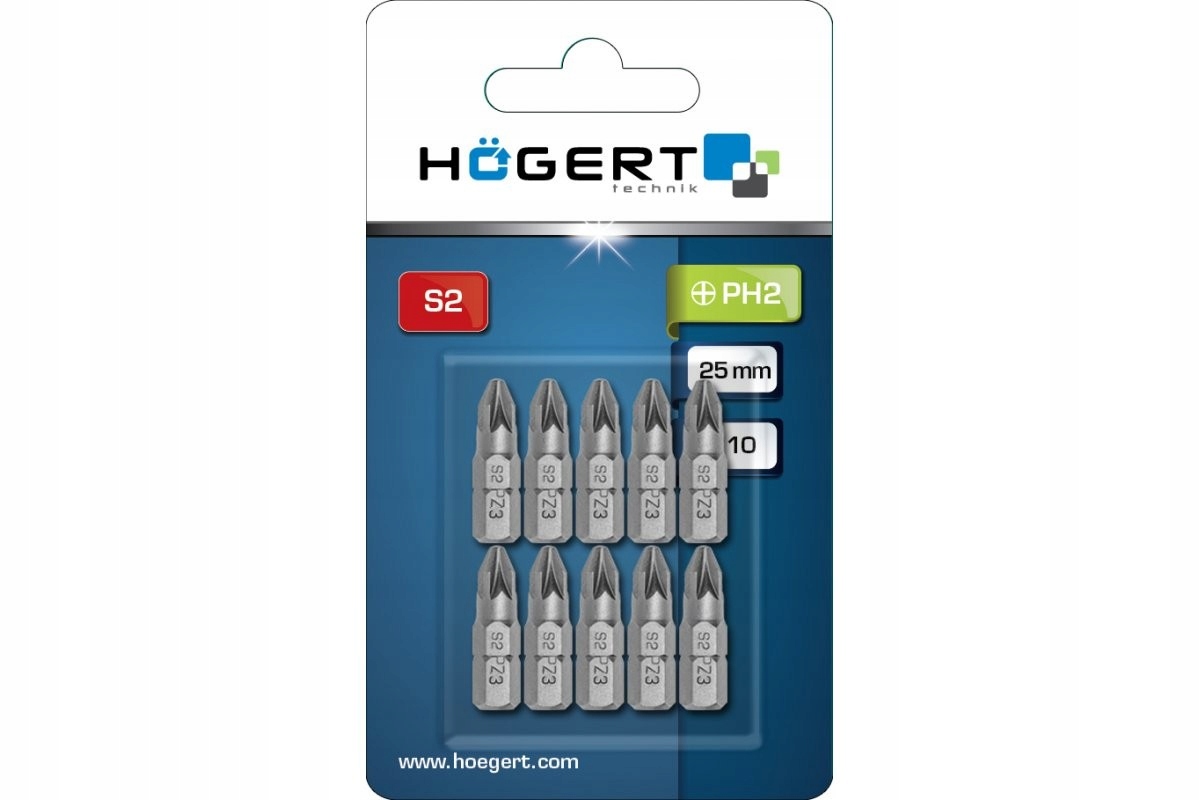 

Końcówki wkrętakowe Ph 2.25 mm, 10 szt. bity