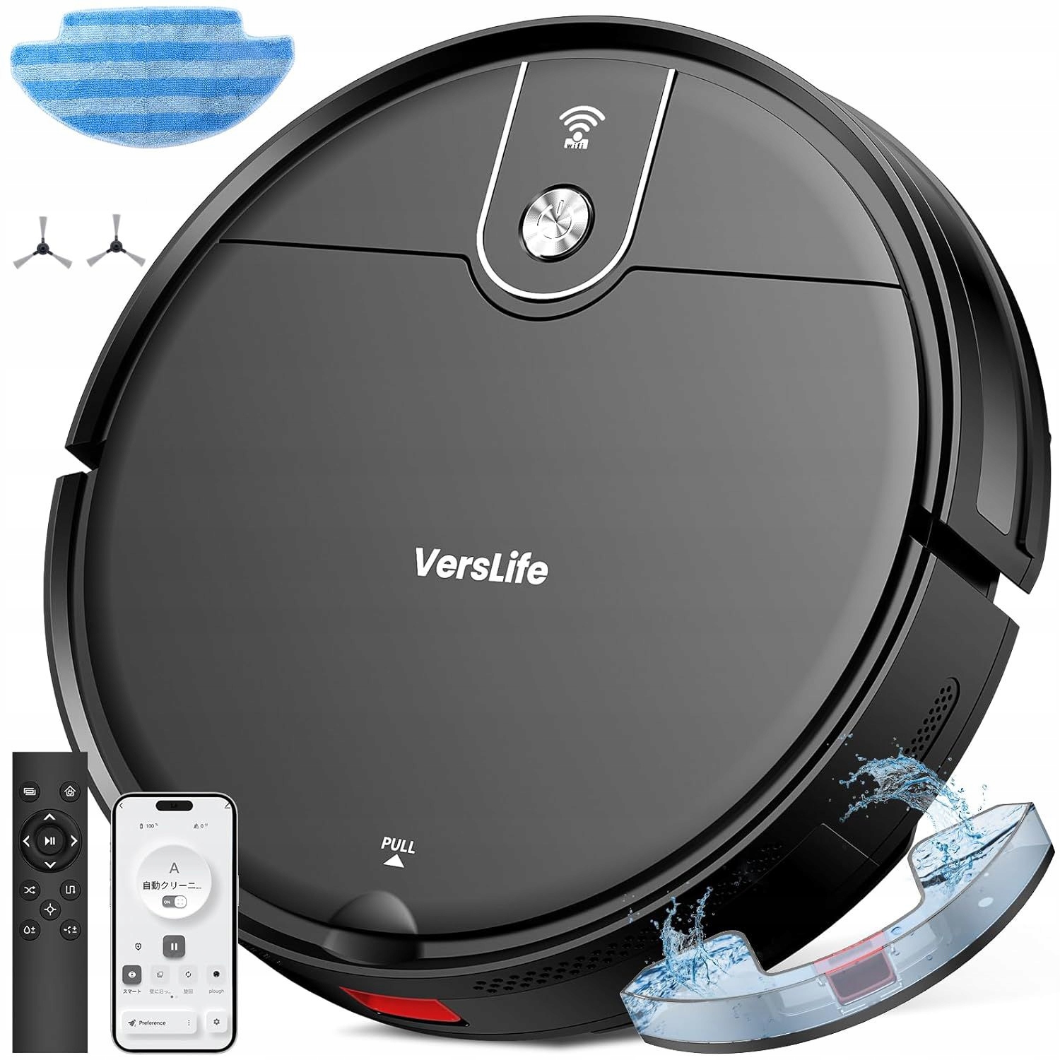 Robot sprzątający odkurzacz WiFi Hepa VersLife L6 aplikacja mop 3000 pa