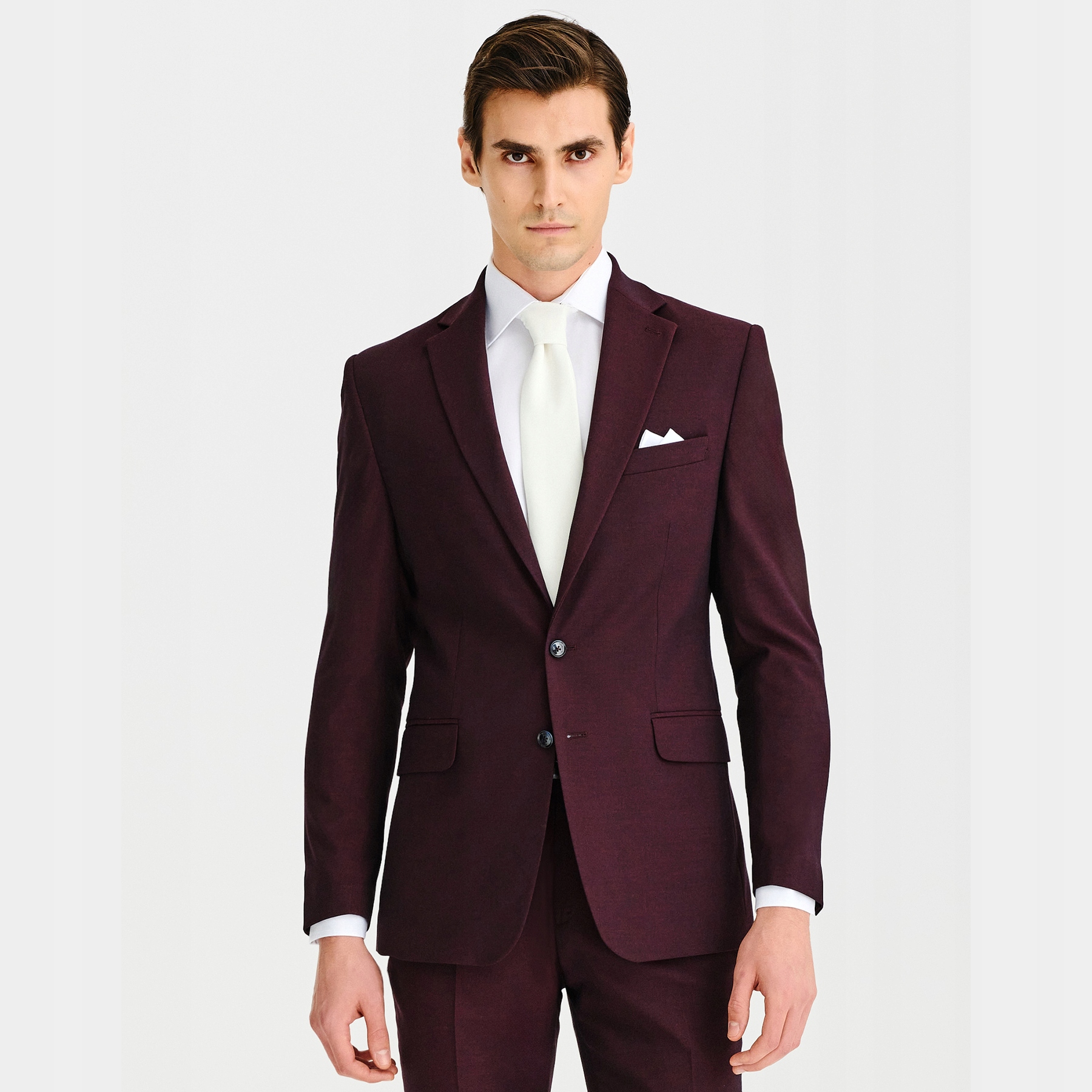 Hladké vínové sako Slim Pako Lorente vel 54/176