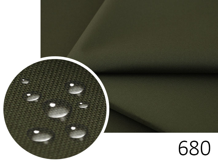 Materiał Wodoodporny Pcv Oxford 680 Khaki Zasłony