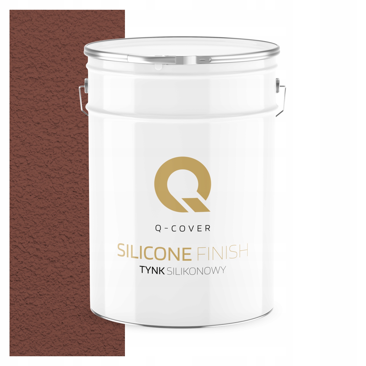 Silikonová Fasádní Omítka Barva Hnědá Tmavá 15 Kg Granulace 1.5 mm F326