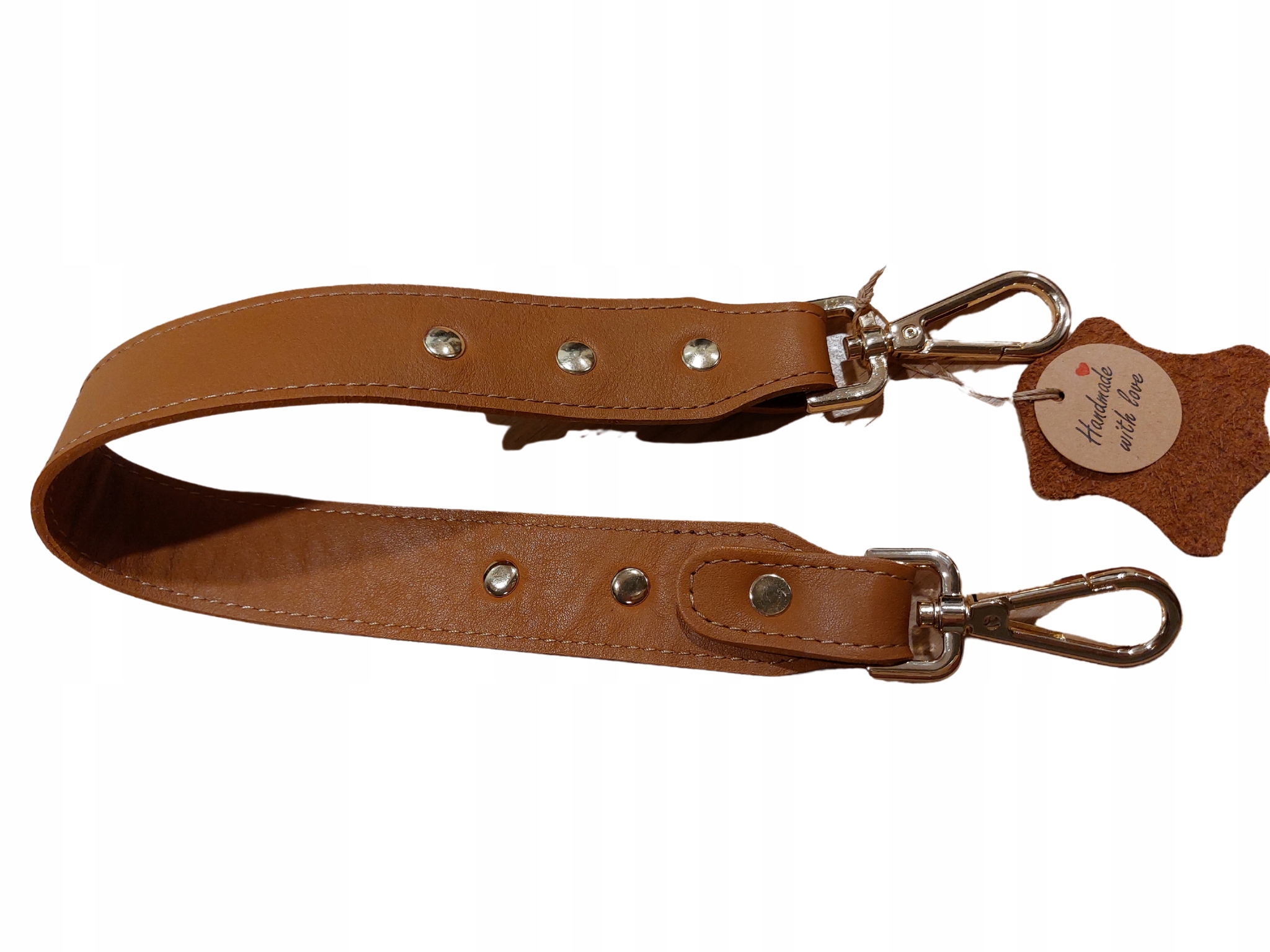 SKÓRZANY PASEK DO TOREBKI BRĄZOWY SKÓRA NATURALNA ZAPASOWA RĄCZKA EAN (GTIN) 5905309626294