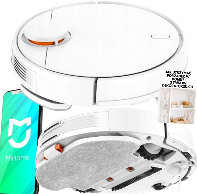 ODKURZACZ XIAOMI ROBOT SPRZĄTAJĄCY VACUUM S10 3200mAh ODKURZANIE MOPOWANIE