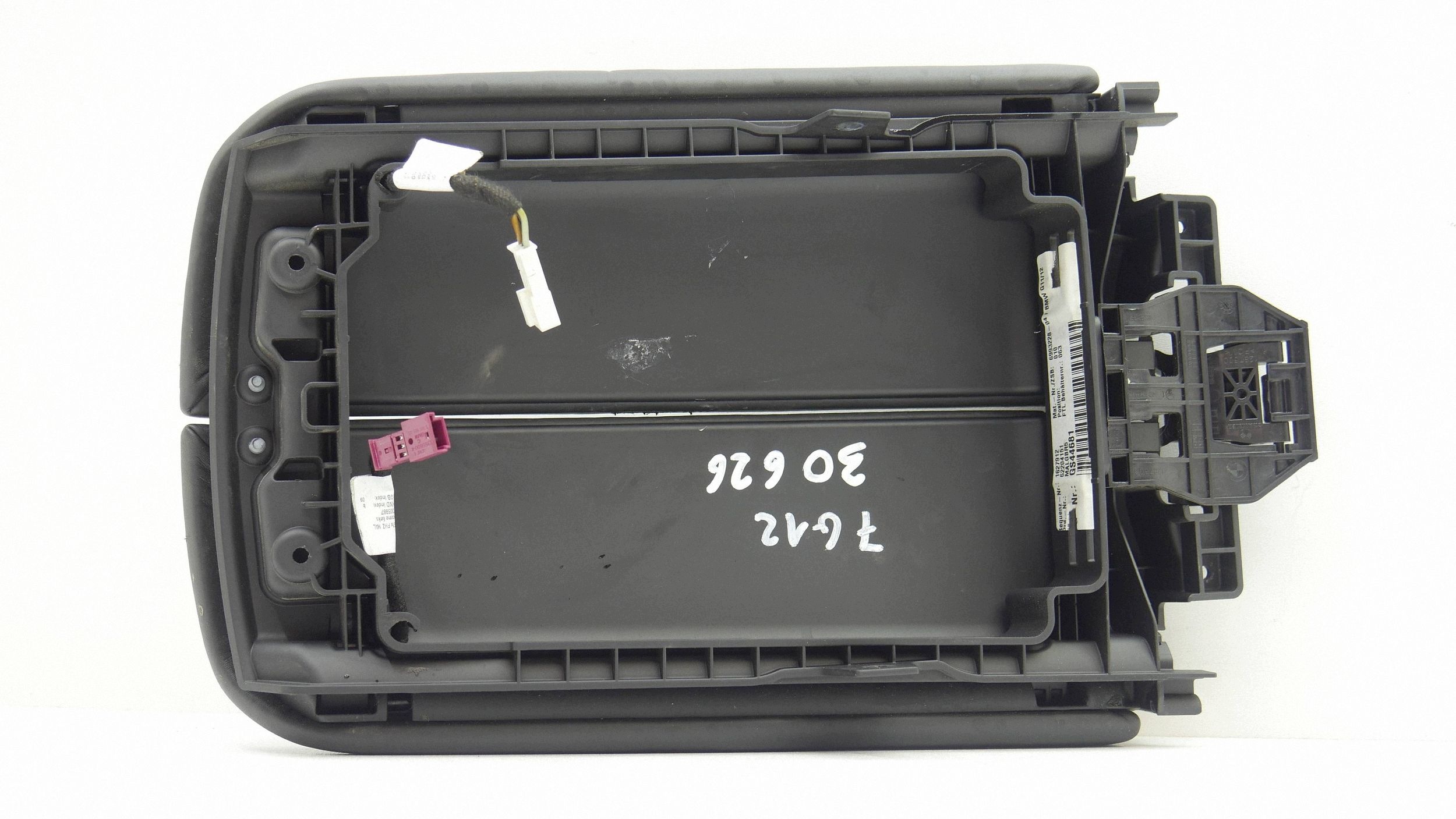 armrest TUNELU central black leather BMW 7 G11 G12 6993228