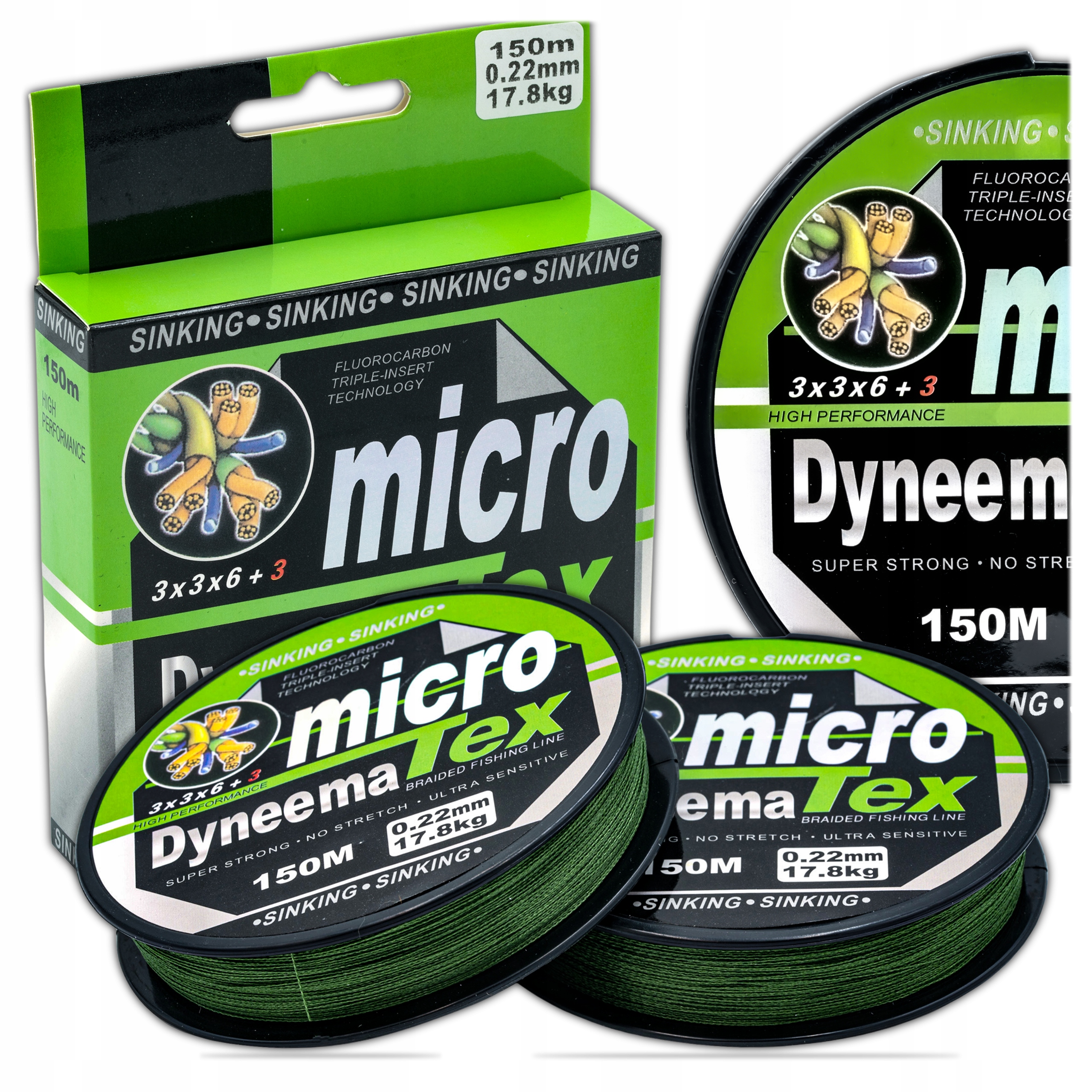 Plecionka Niewidoczna Dyneema 0,40mm 36kg