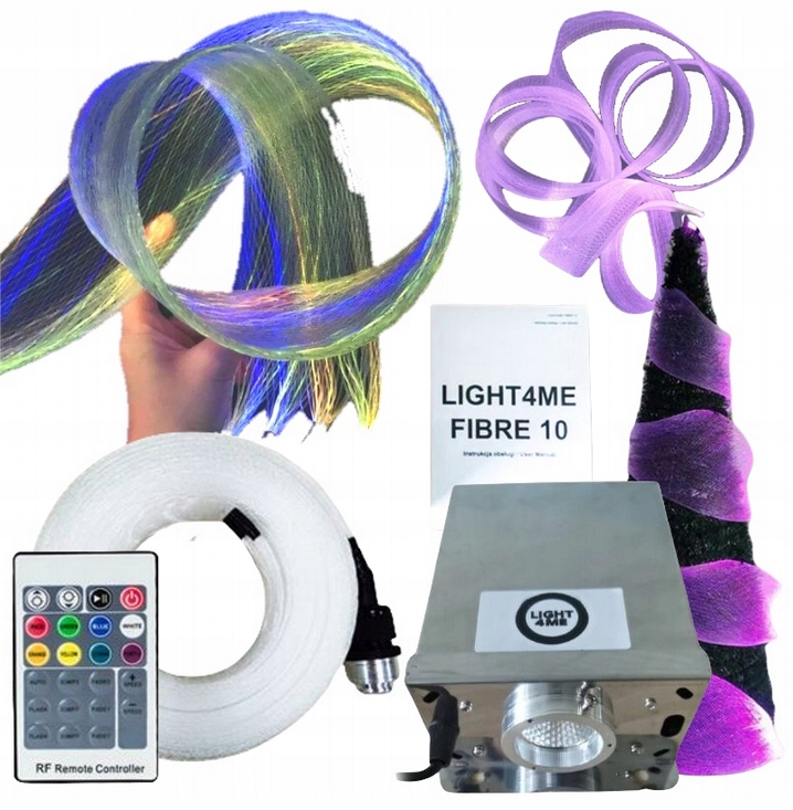 Stuha Optická Síť Světelný Závěs Led Rgb Pmma 10 M 1000 CM