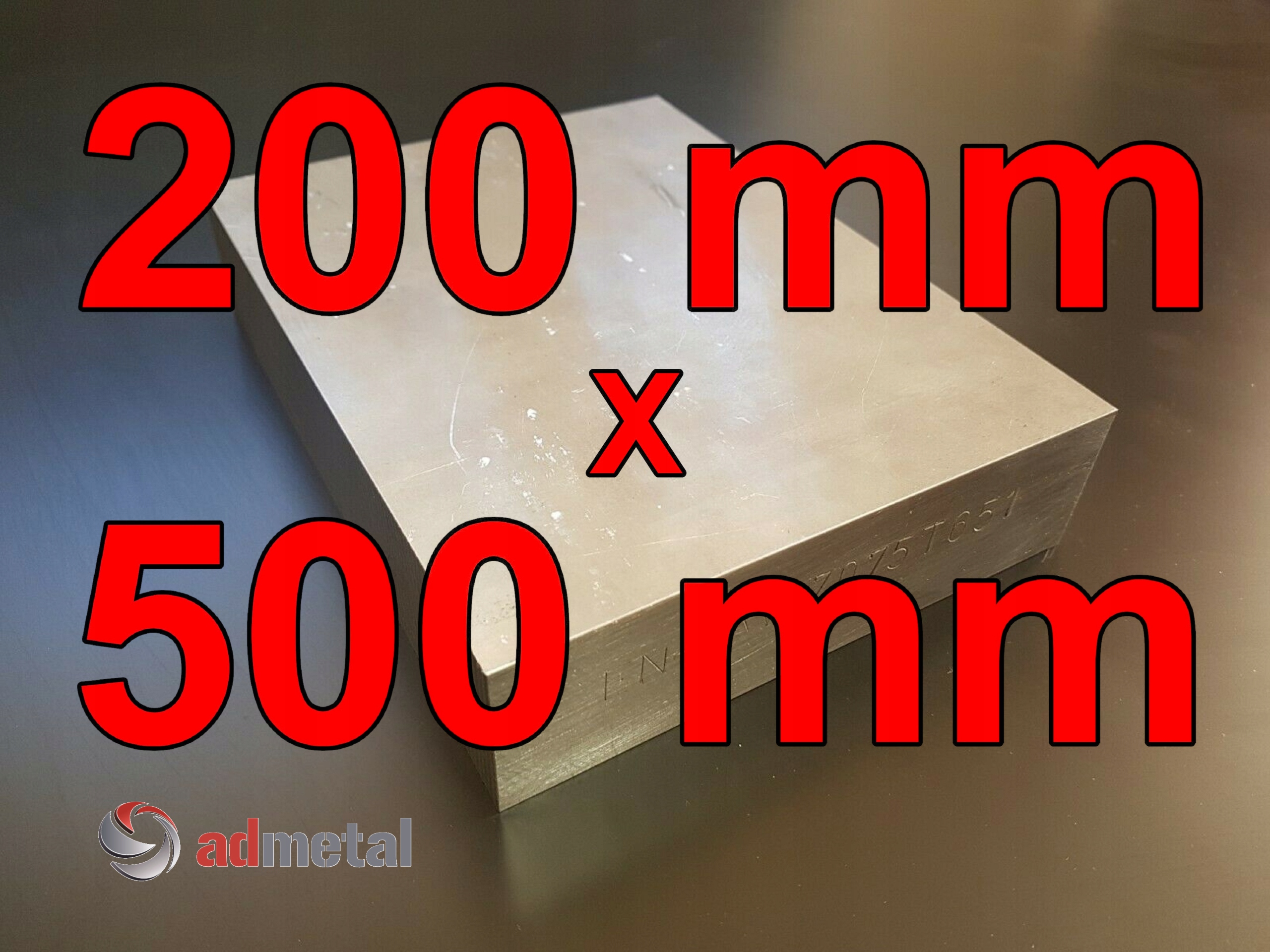 Aluminium, blacha aluminiowa 50 mm PA9 7075 T651