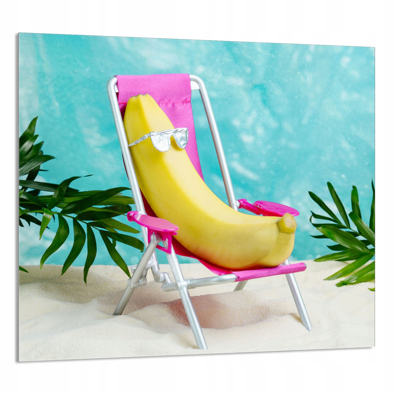 Skleněný Panel Do Kuchyně 65x60 Banán Tvrzené Sklo