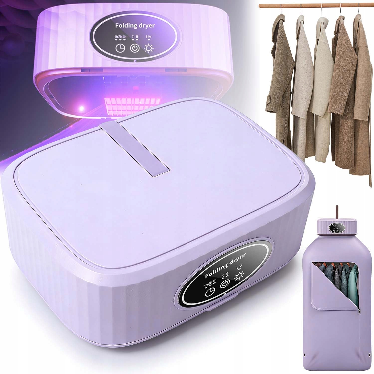 Levně Multifunkční Elektrický Sušák Na Prádlo Inteligentní Sterilizace 600 W