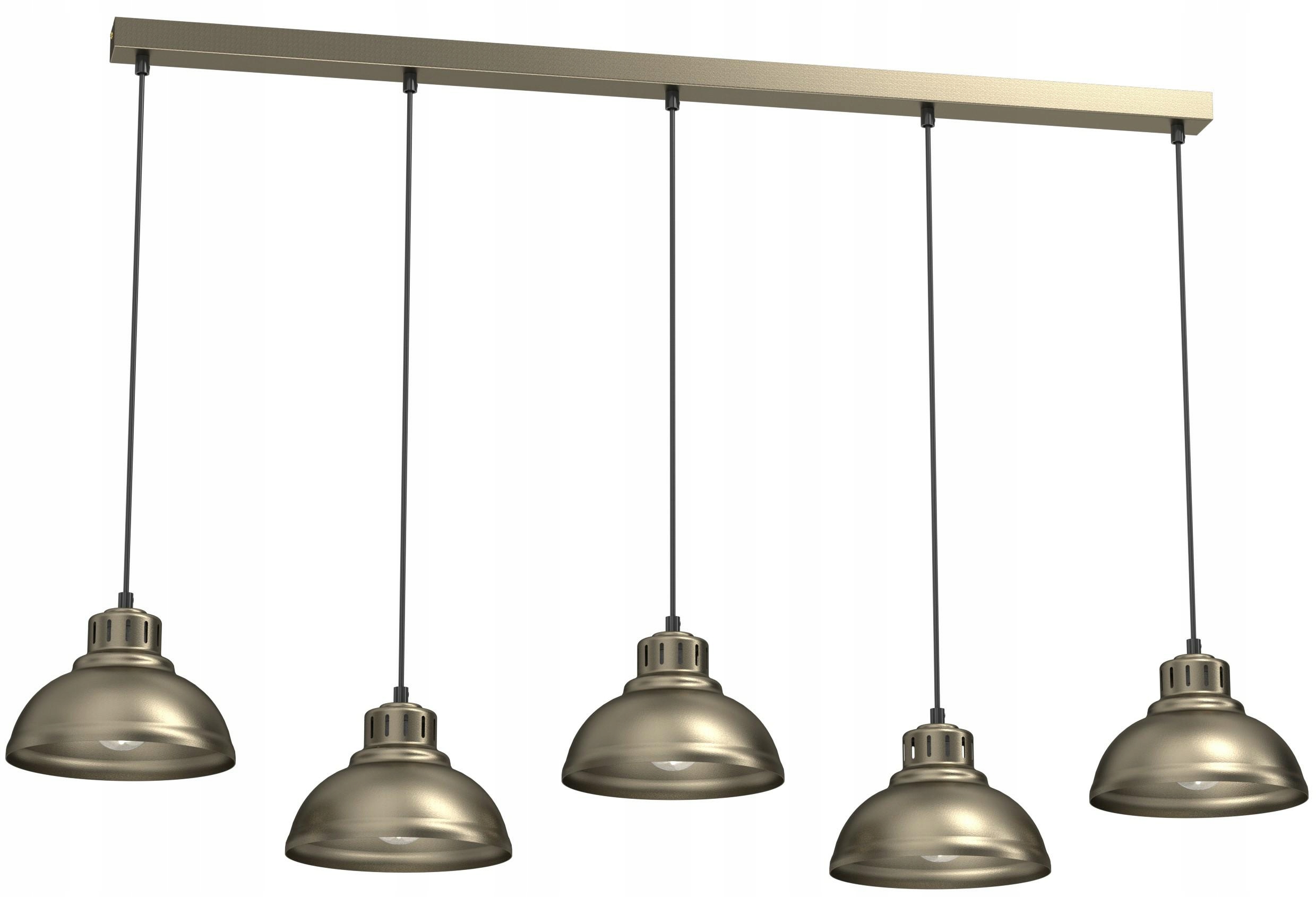 Závěsná lampa Sven Zlatá Šedá Kovová elegance v industriálním stylu