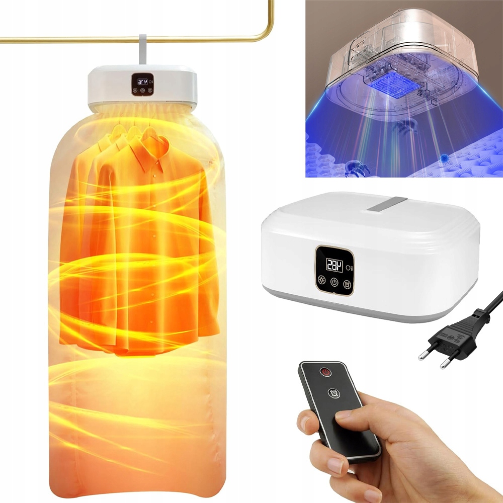 Levně Elektrická Sušák Prádla S Rychleschnoucím Časovačem 600W 220V 2 Režimy