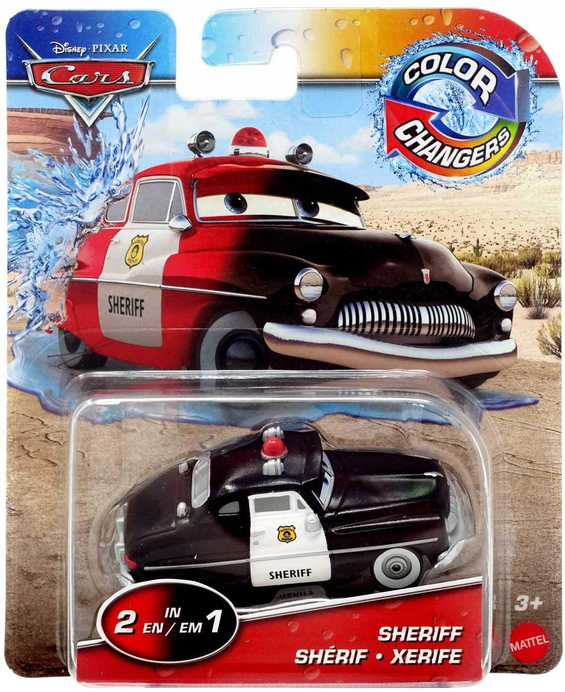 

Mattel Cars Auta Zmienia Kolor Szeryf Sheriff ver.