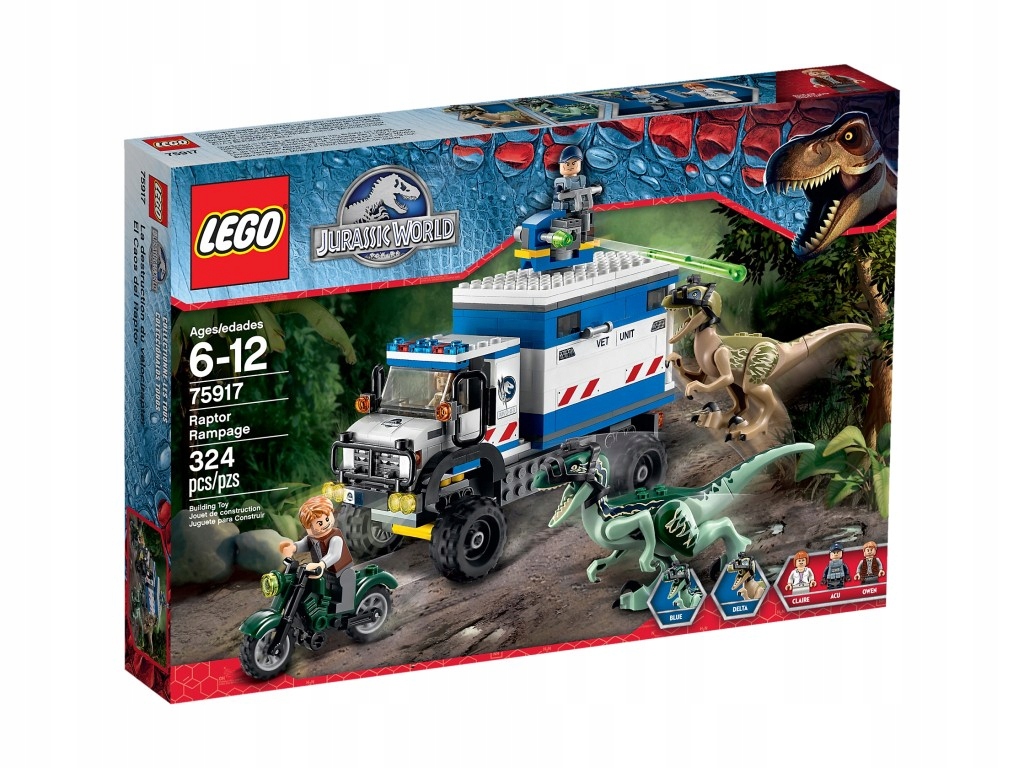 Lego Jurský svět 75917 Raptorova šílenství, sada kostek Nové