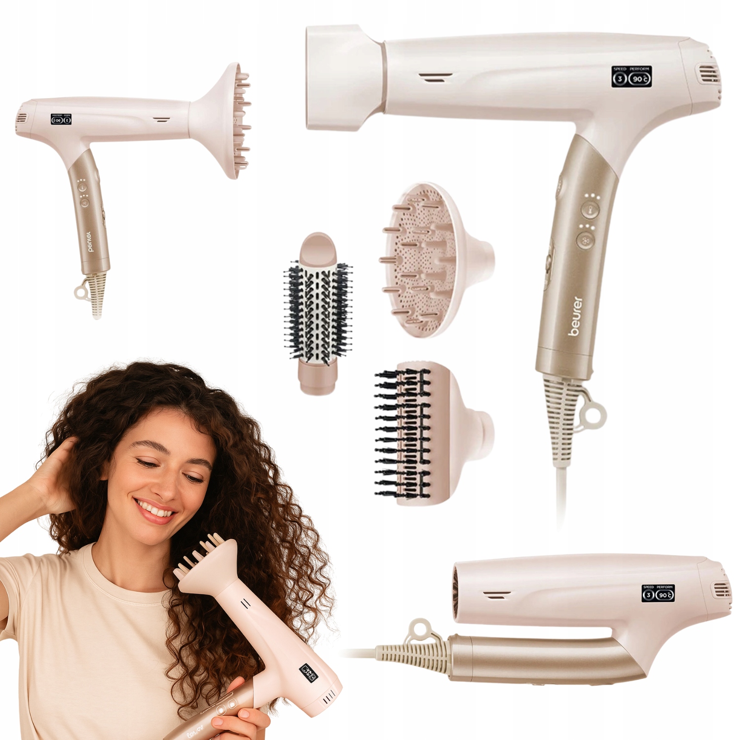 Vysoušeč vlasů Beurer Hc 150 FusionDry Pro Skládací Ultralehký