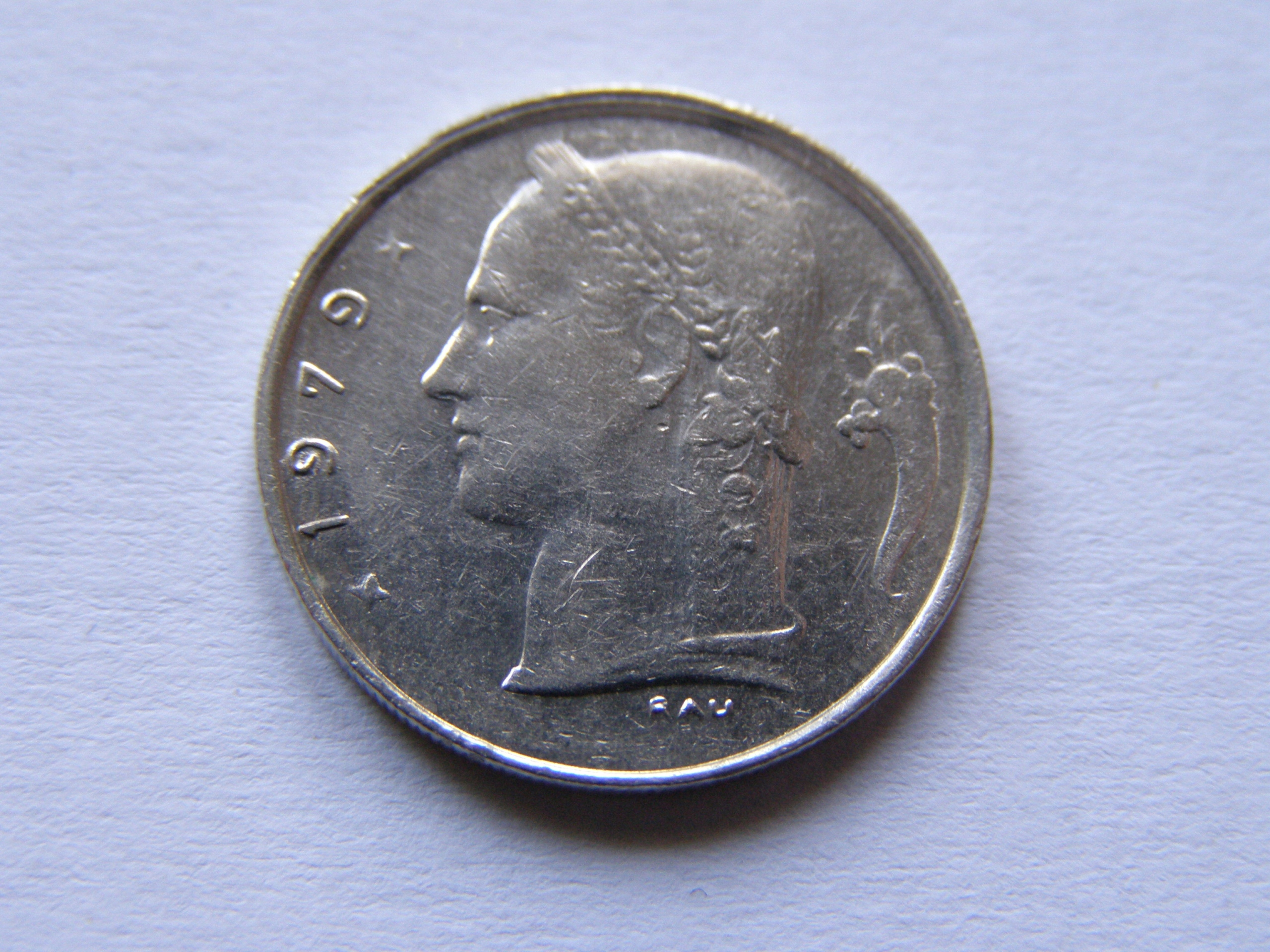 BELGIA 1 FRANC 1979 ROK BELGIQUE !!!!!!!!!!!! 0386