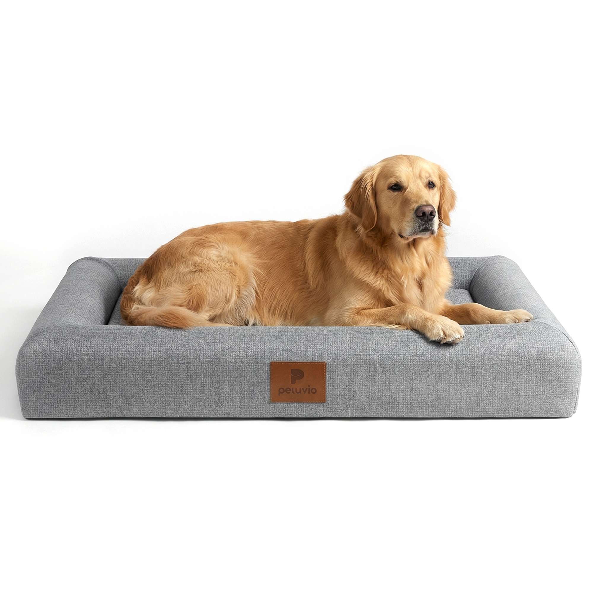 Levně Pelíšek pro velkého psa Pěna Memory, odnímatelný potah Peluvio Kibi L