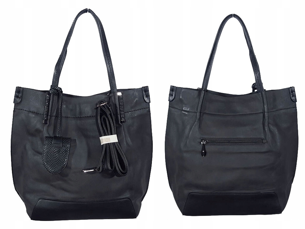 

Duża Torebka Shopper Bag Torba Zarka Brelok France