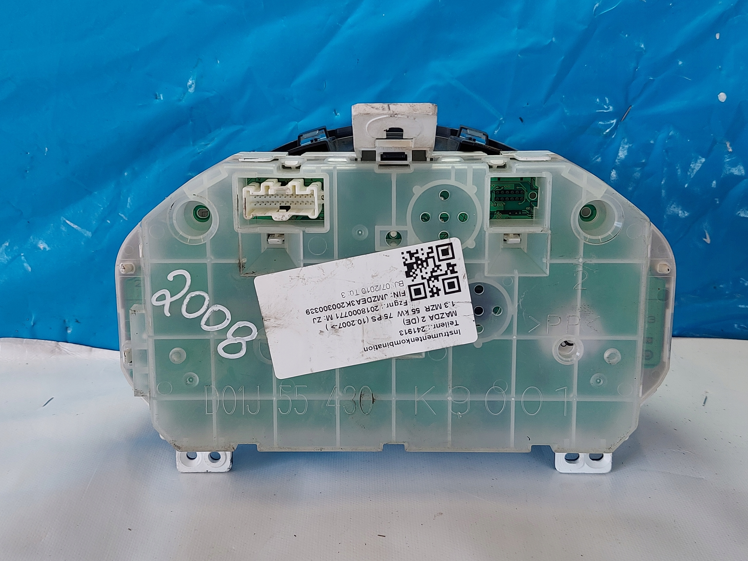 dials clock MAZDA 2 1.3 MZR DVDP75