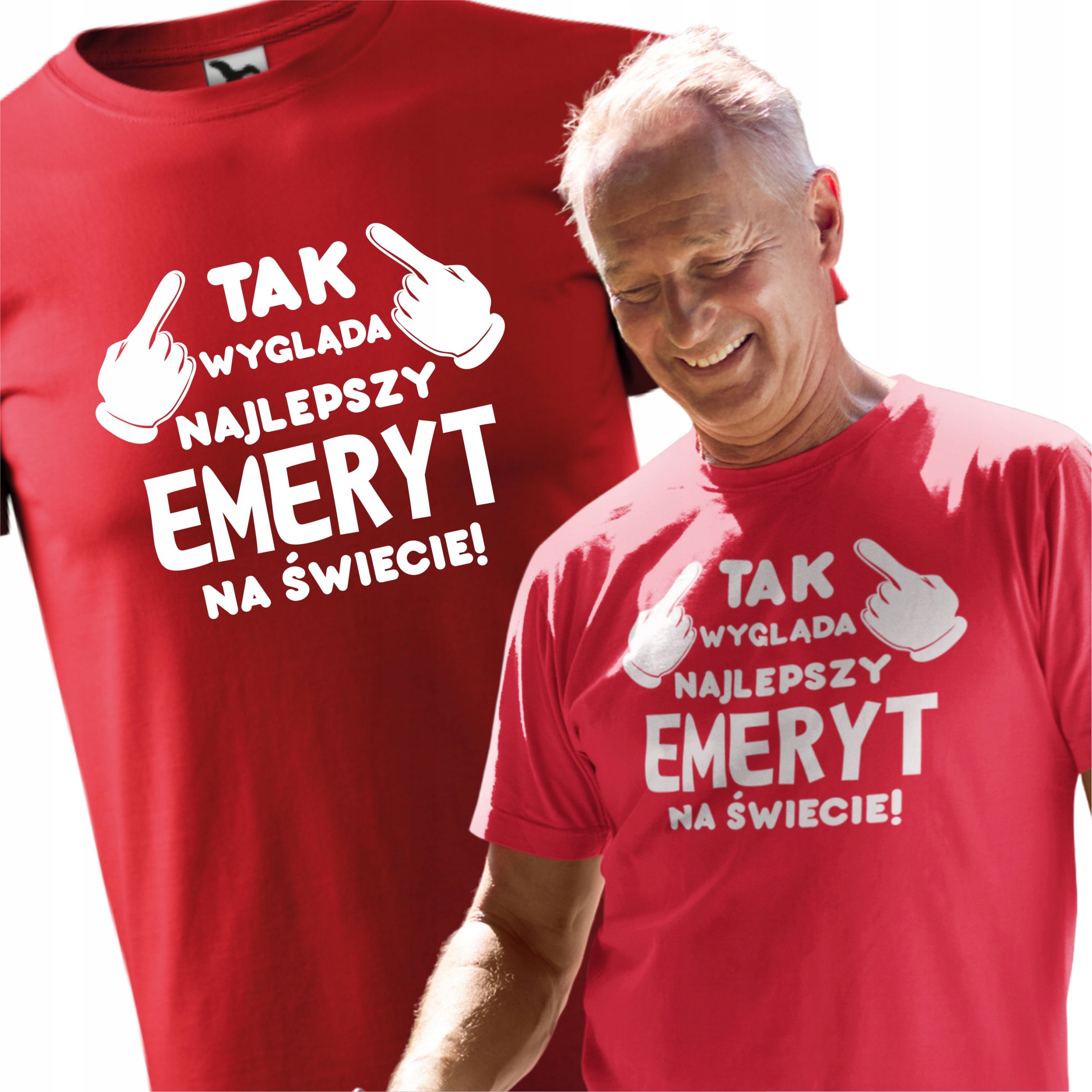 

Męska Koszulka Najlepszy emeryt XL