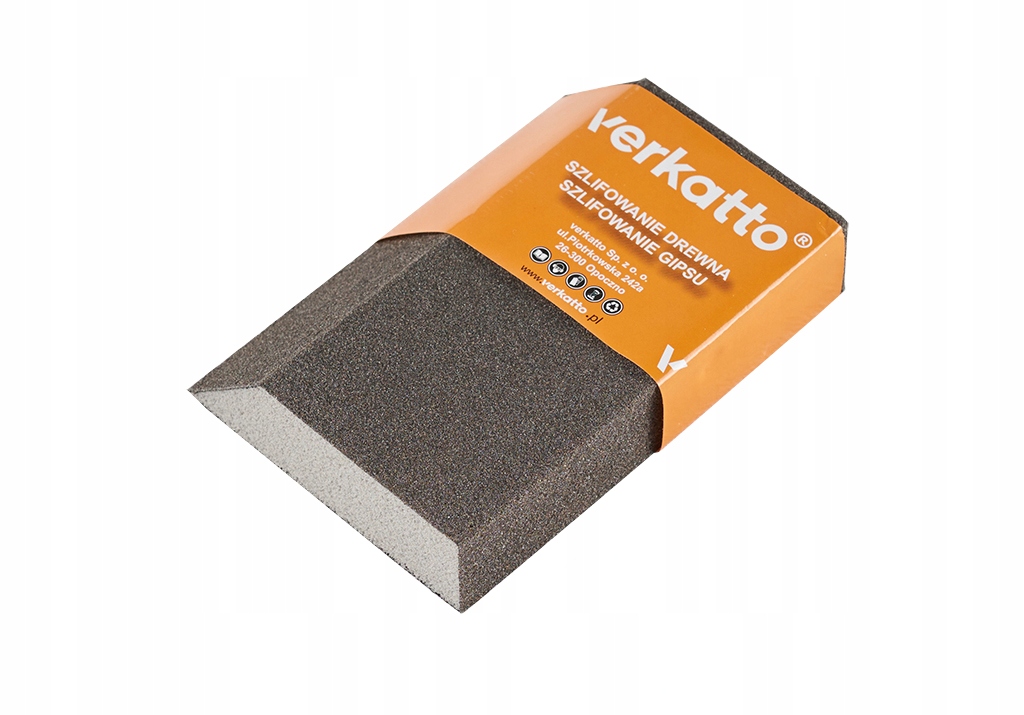 Kostka ścierna trapezowa 63/88x125x25mm 180gr gąbka do szlifowania