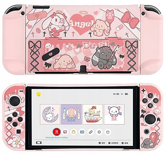 Nintendo Switch OLED Case Etui Pokrowiec Anime