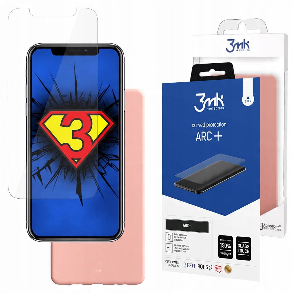 

Etui Pink Case 3mk + Folia na ekran iPhone X / Xs