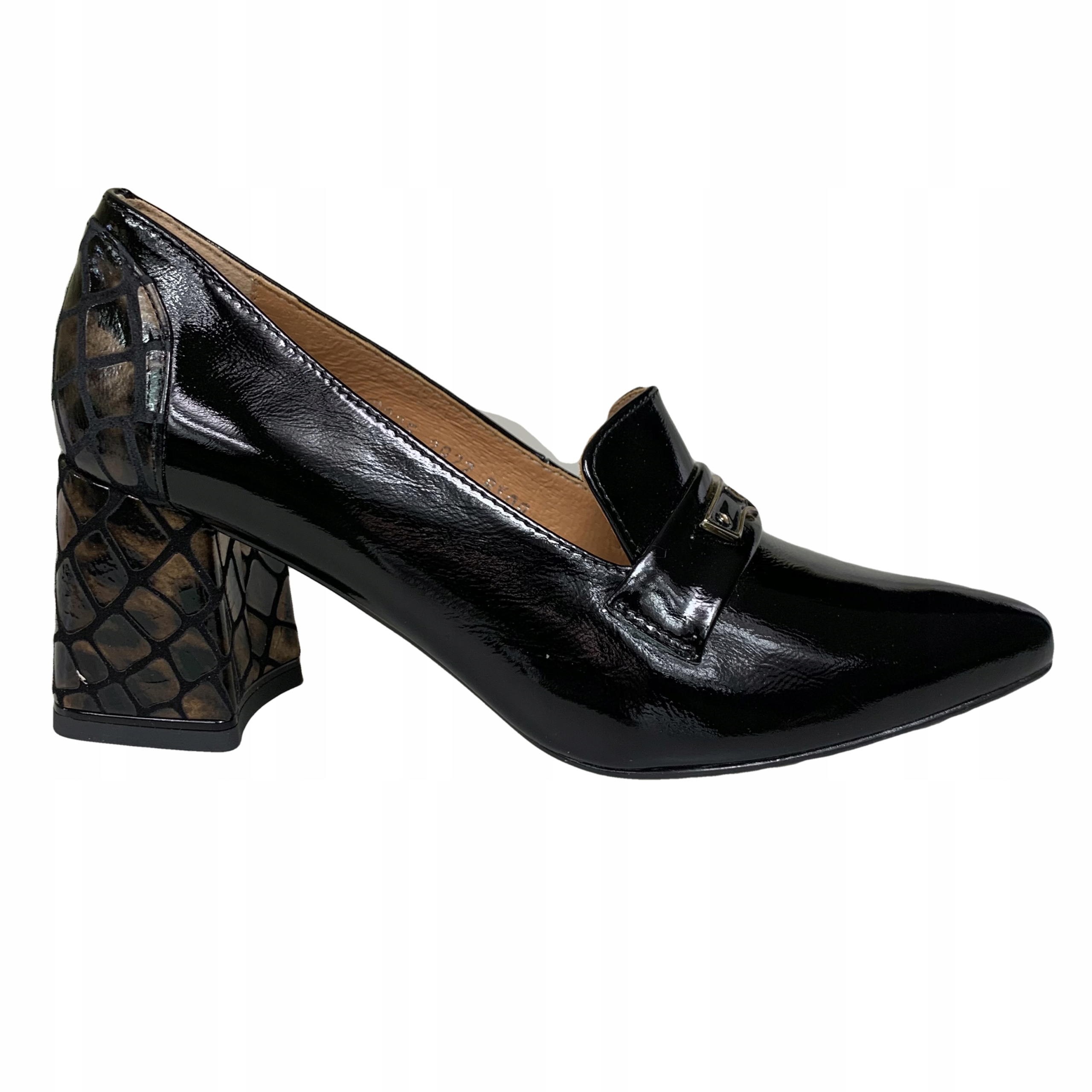 Elegantní kožené lodičky Kordel 2922 černé lakované kůže vel. 38