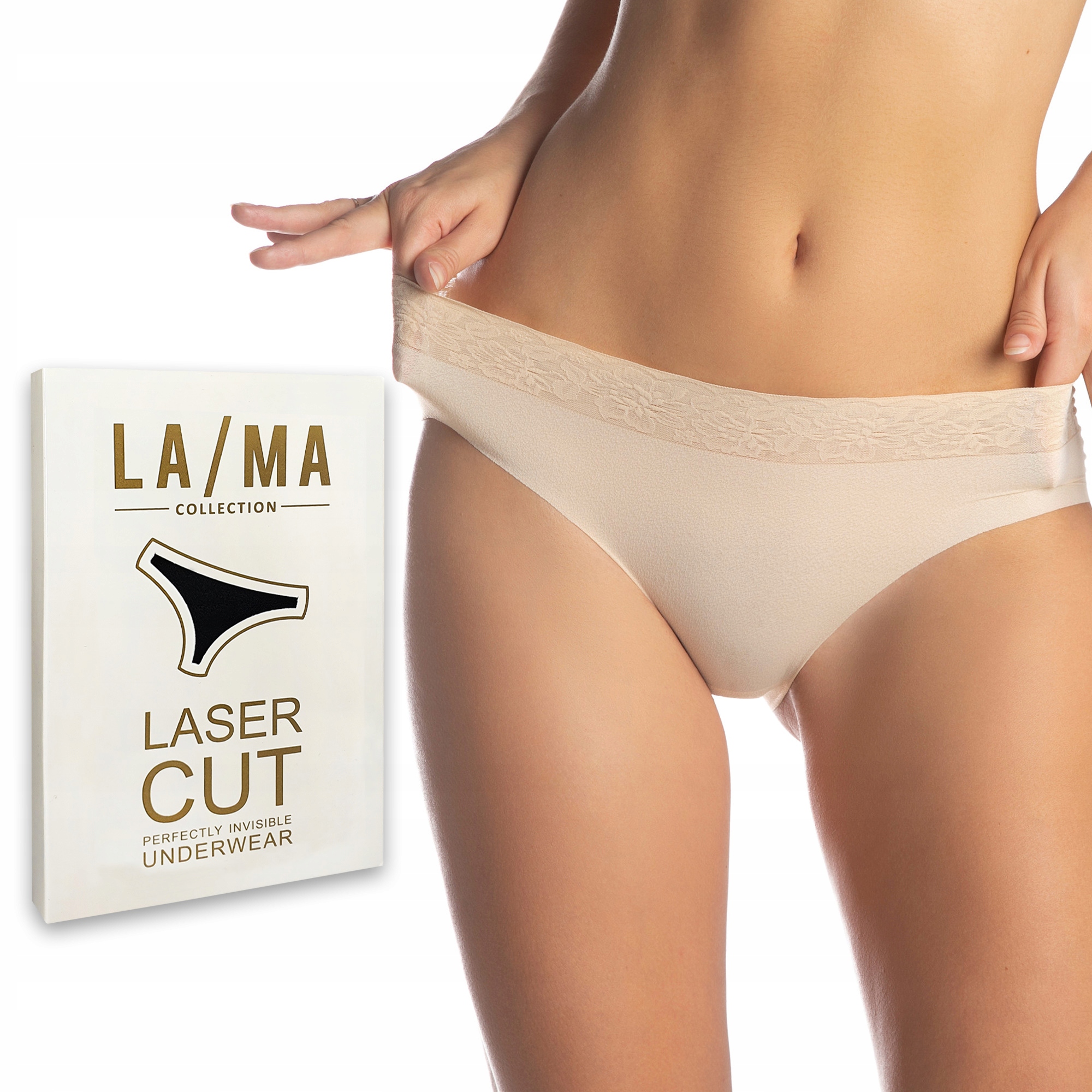 

Lama laserowe koronkowe figi damskie 5000BI06 L