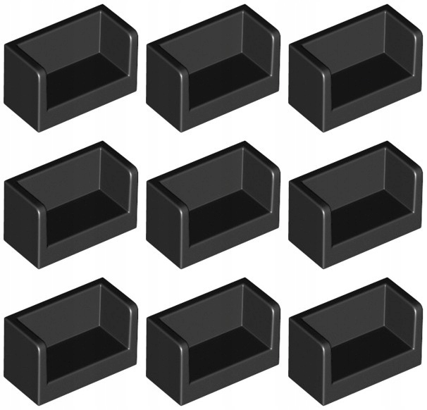 

Lego 23969 Panel 1x2x1 czarny Nowy (6g) 9 szt.