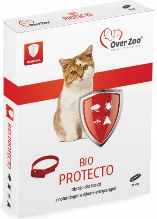 

Over Zoo Bio Obroża Pchły Kleszcze Kociąt Kot 35cm