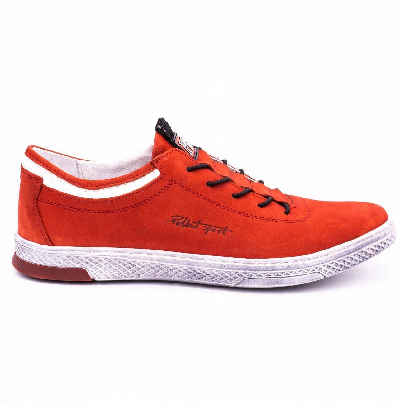 

Buty męskie skórzane casual K23 czerwone r.40
