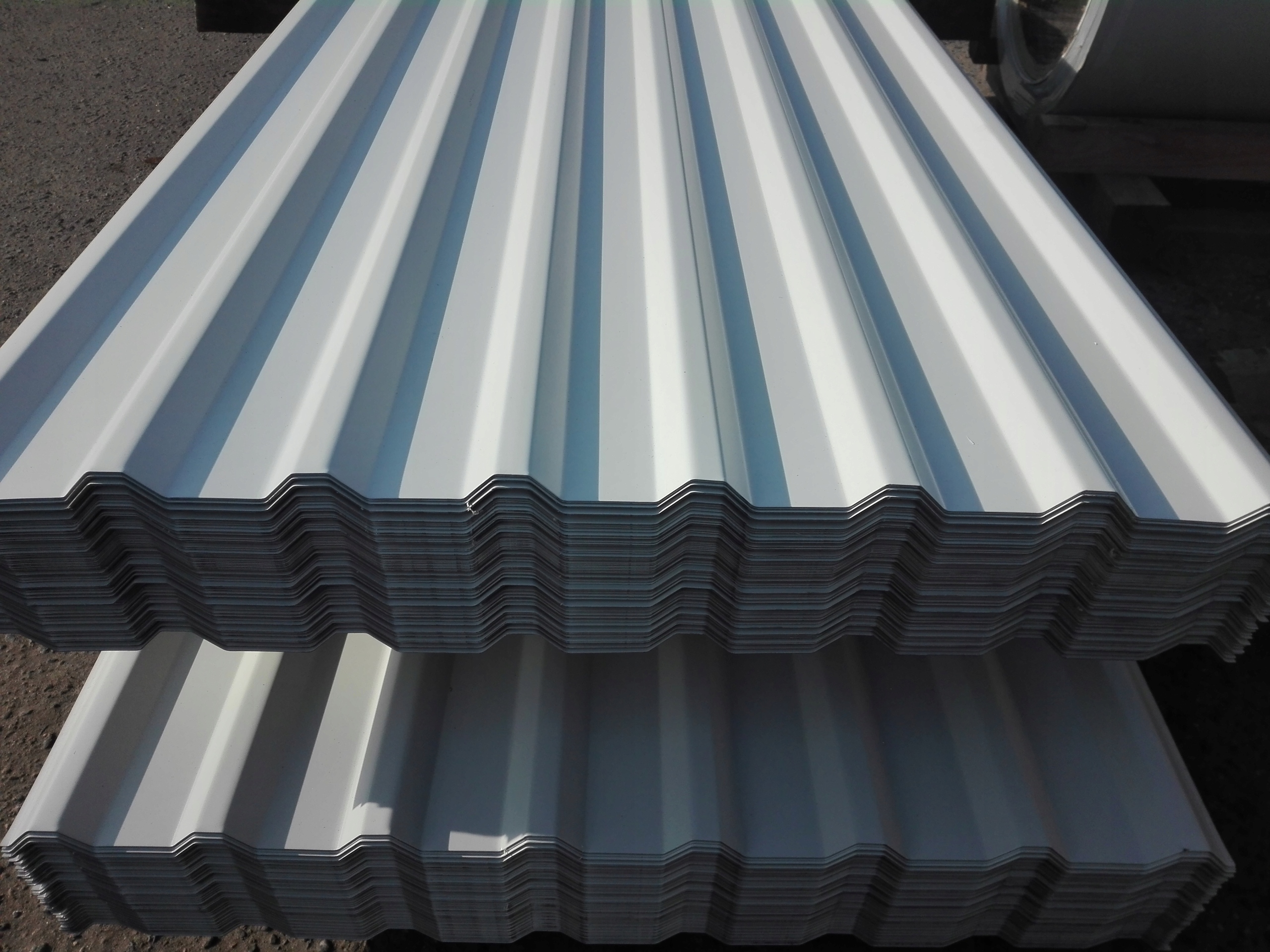 Blacha trapez t18 płyta dach ocynk biała Materiał dominujący stal