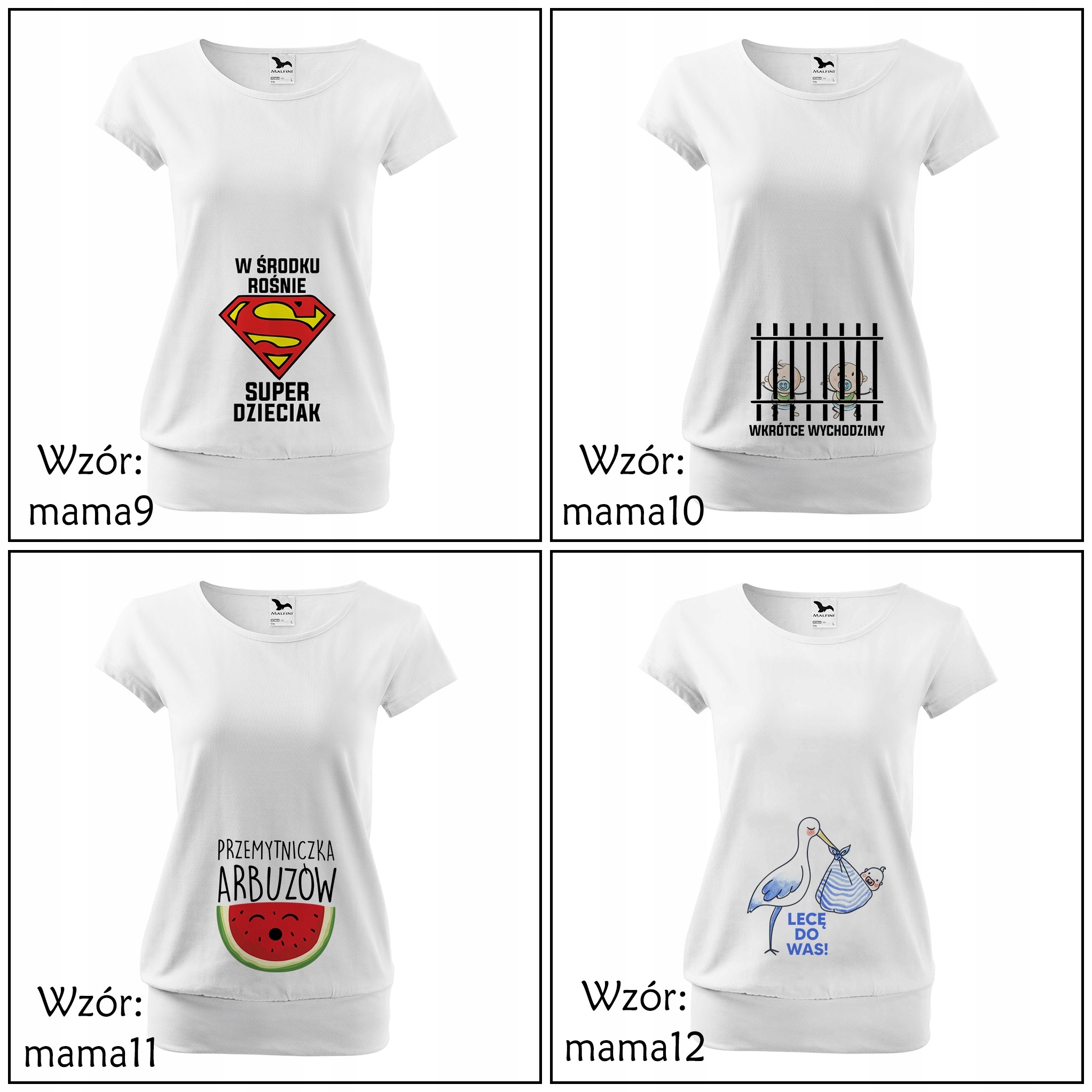 Koszulka CIĄŻOWA PRZYSZŁA MAMA DZIECKO PREZENT urodziny imieniny gwiazdka M Fason luźny