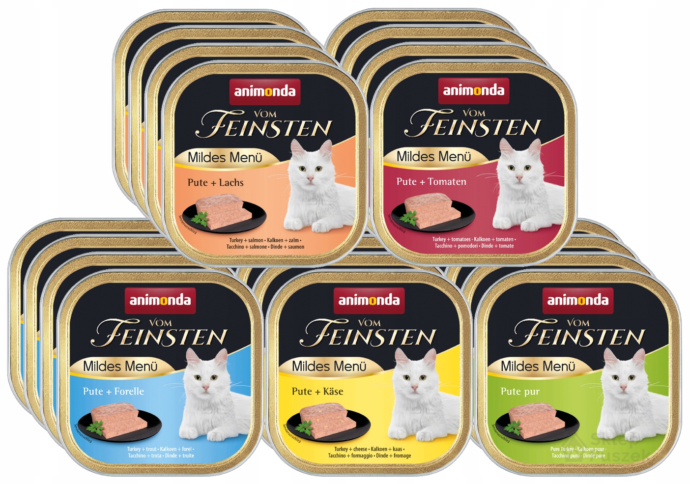 Animonda vom Feinsten Mildes Menu tácek Set 20x100g – MIX 5 příchutí