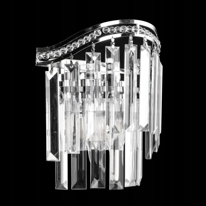 Osvětlení palácového charakteru s motivem křemenných krystalů v obývacím pokoji