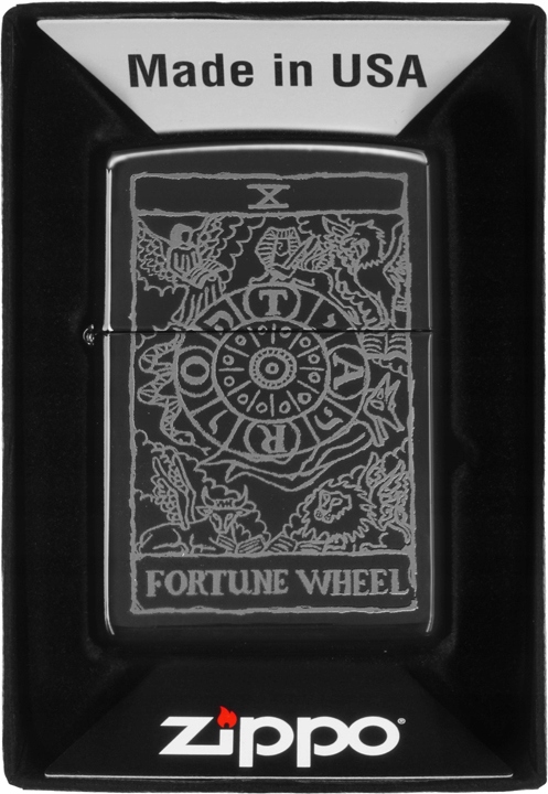 Zapalovač Zippo Wheel Of Fortune Desigb 60007166 Větruodolný benzínový