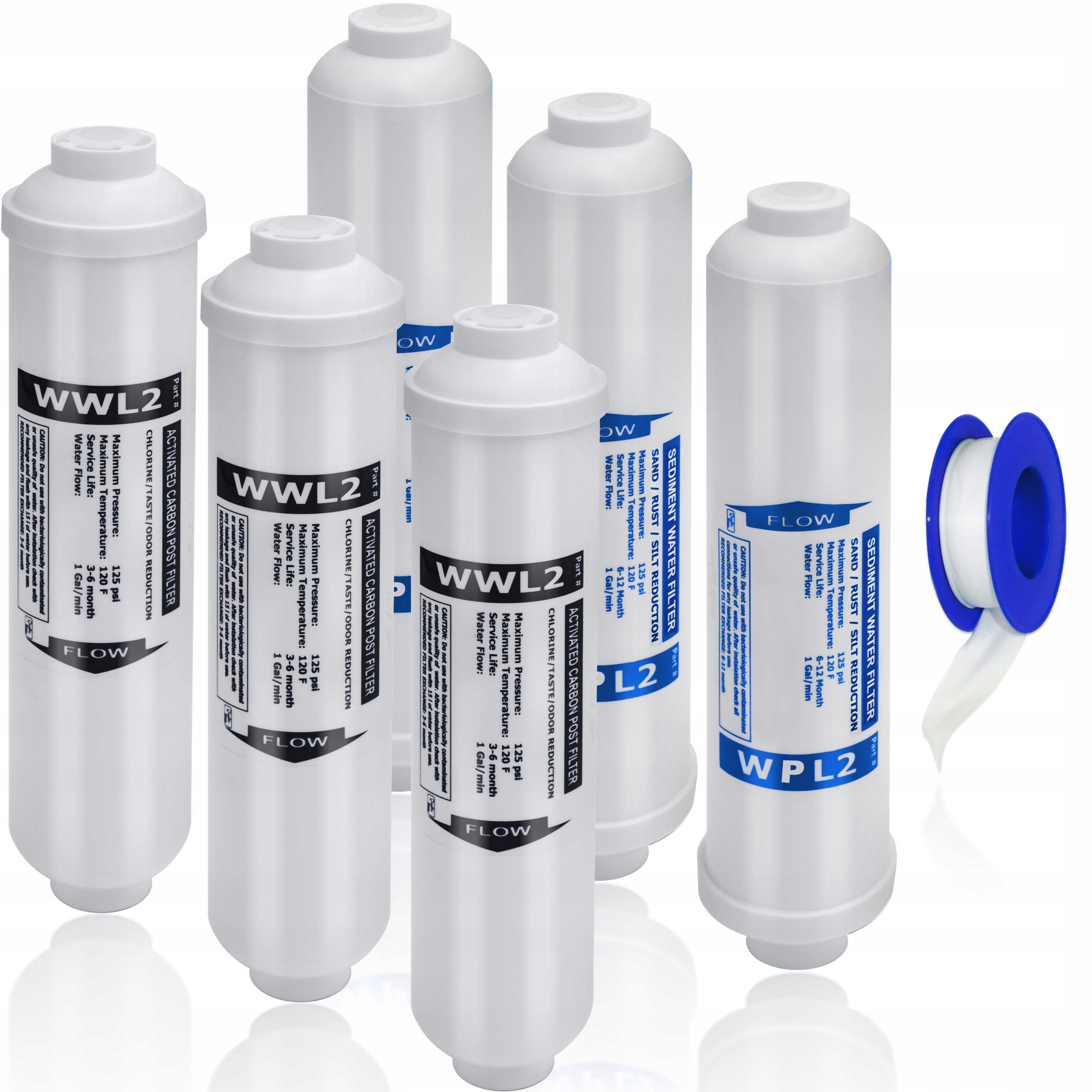 

3x komplet wkładów do RO3 filtr wody akwarystyczny