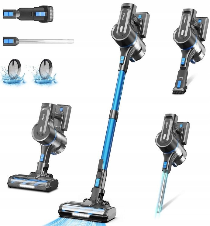 Odkurzacz bezprzewodowy Led Eco 6w1 Yoma S11Pro 350W 28000 Pa Silny