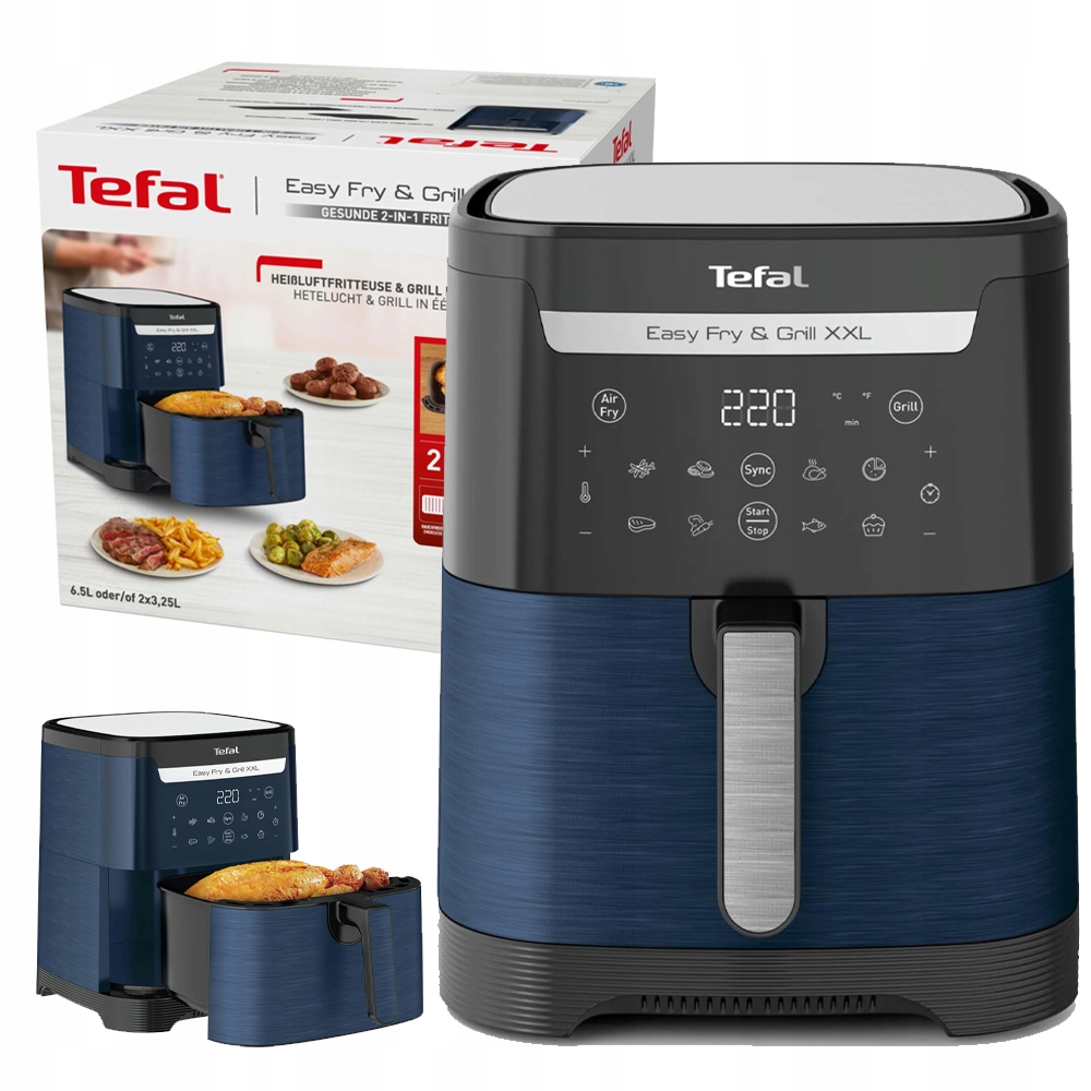 Tefal EY801410 Easy Fry & Grill XXL Frytkownica Frytownica Beztłuszczowa