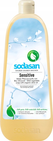 Sodasan Tekuté rostlinné mýdlo Sensitive S Olejem